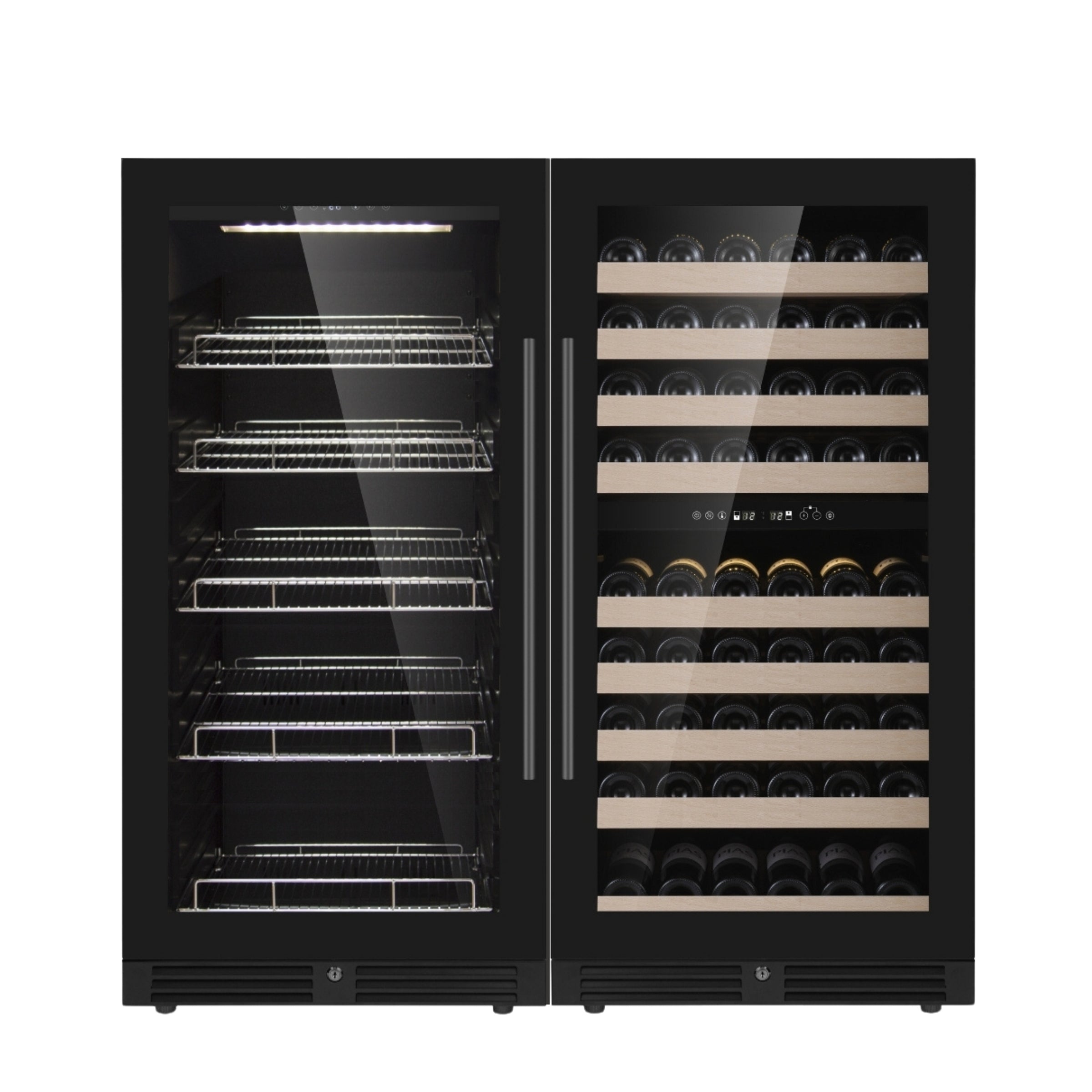 47" High Wine & Beverage Refrigerator Combo with Triple Temp. Zones