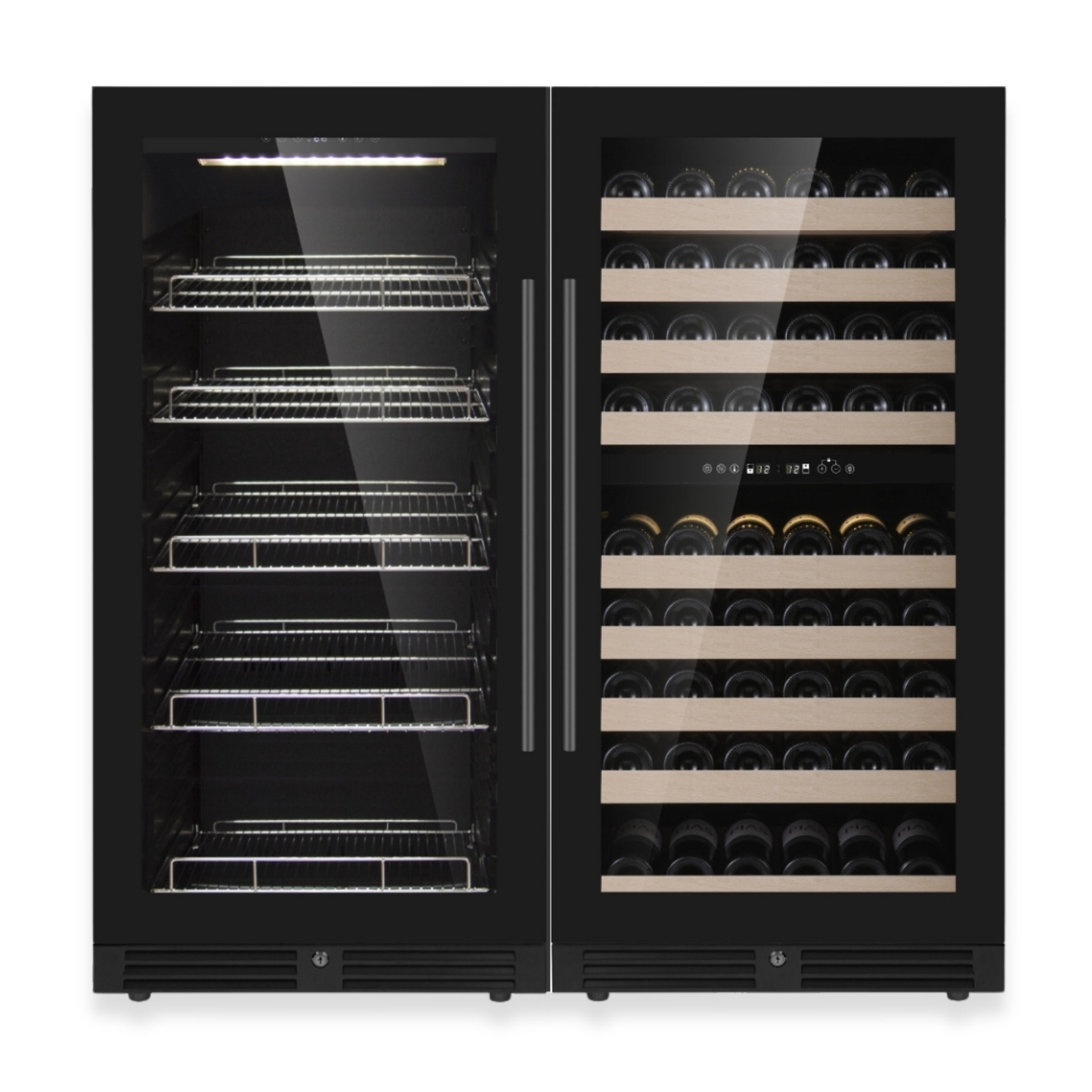 47" High Wine & Beverage Refrigerator Combo with Triple Temp. Zones