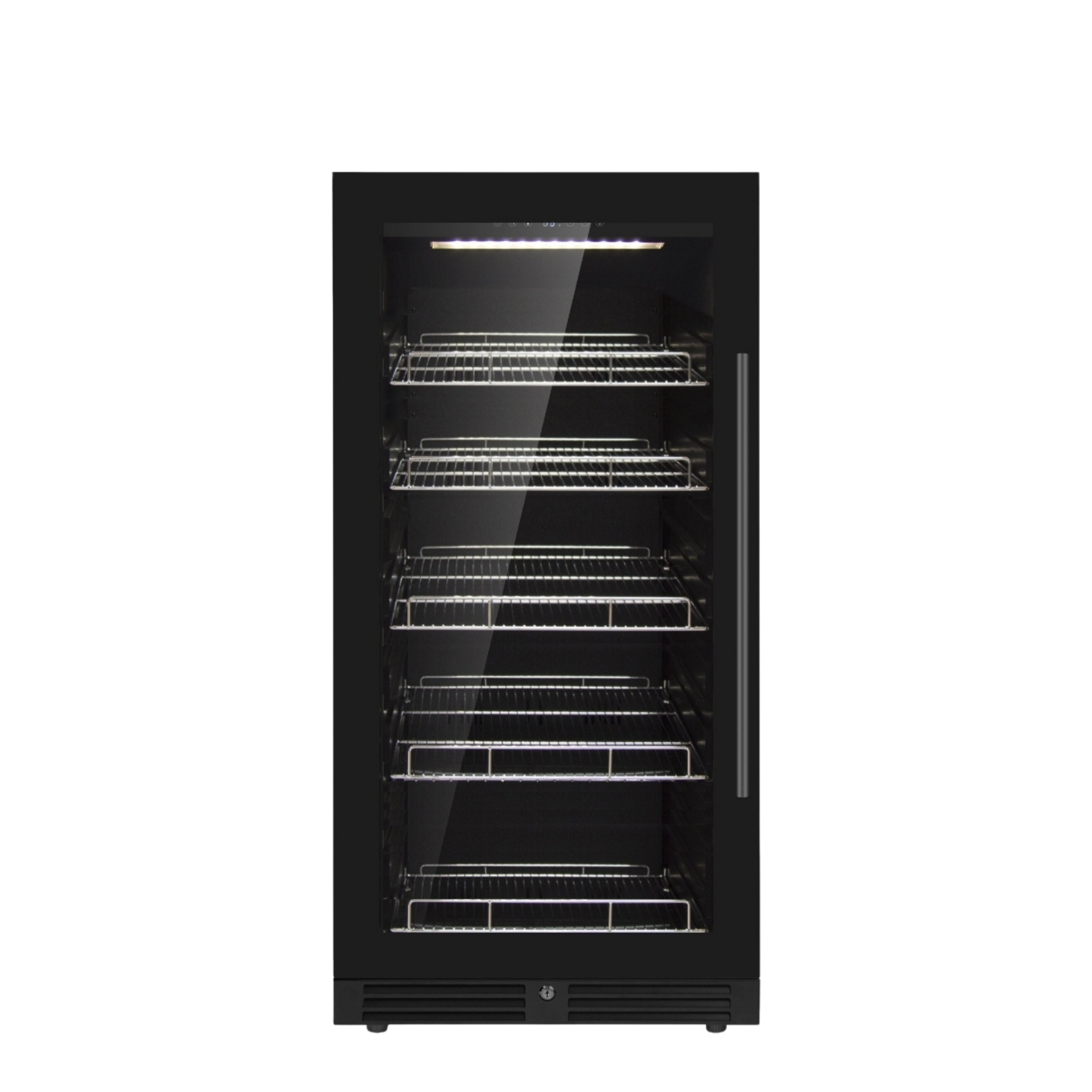 389 Cans Capacity Upright Beverage Refrigerator With Low-E Glass Door