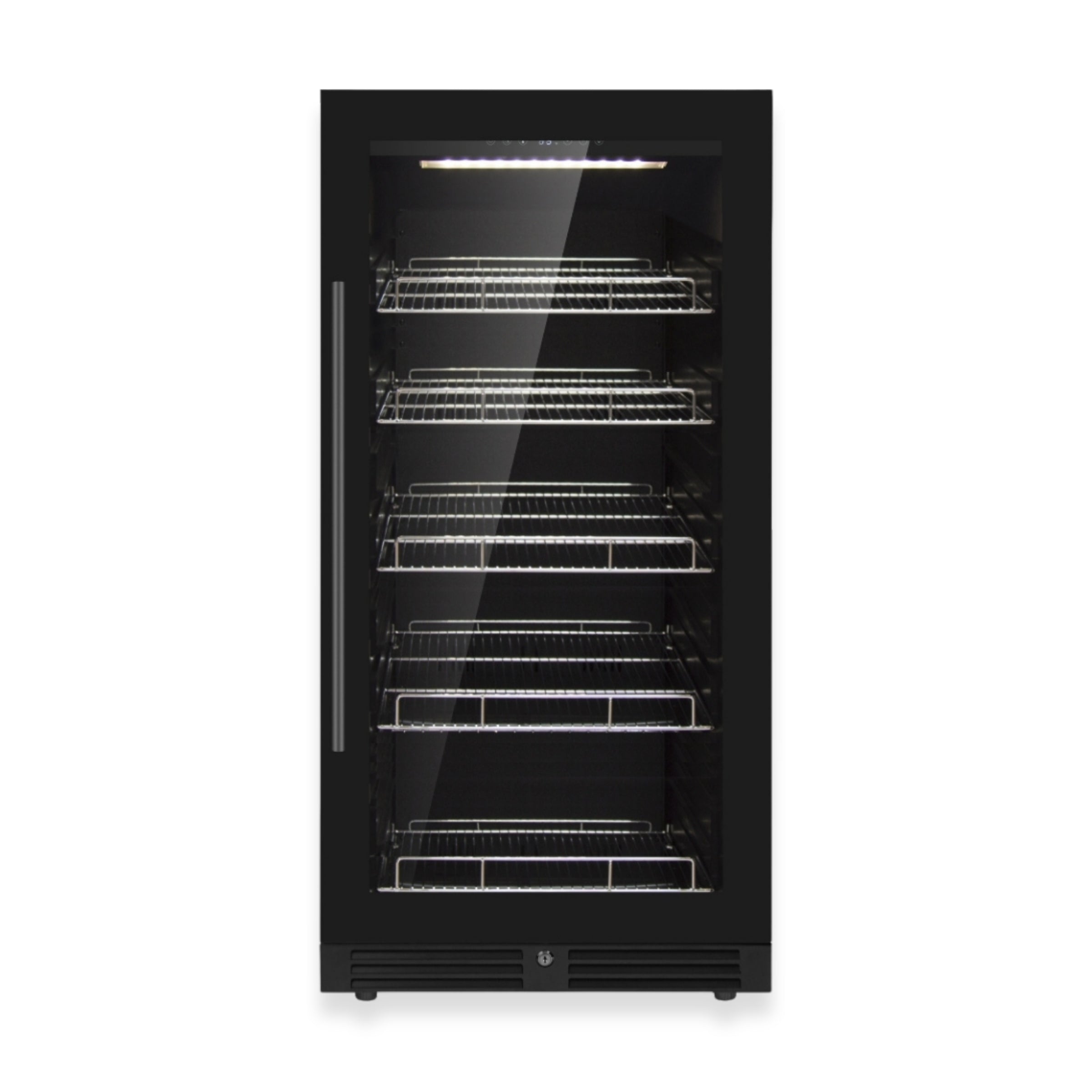 389 Cans Capacity Upright Beverage Refrigerator With Low-E Glass Door