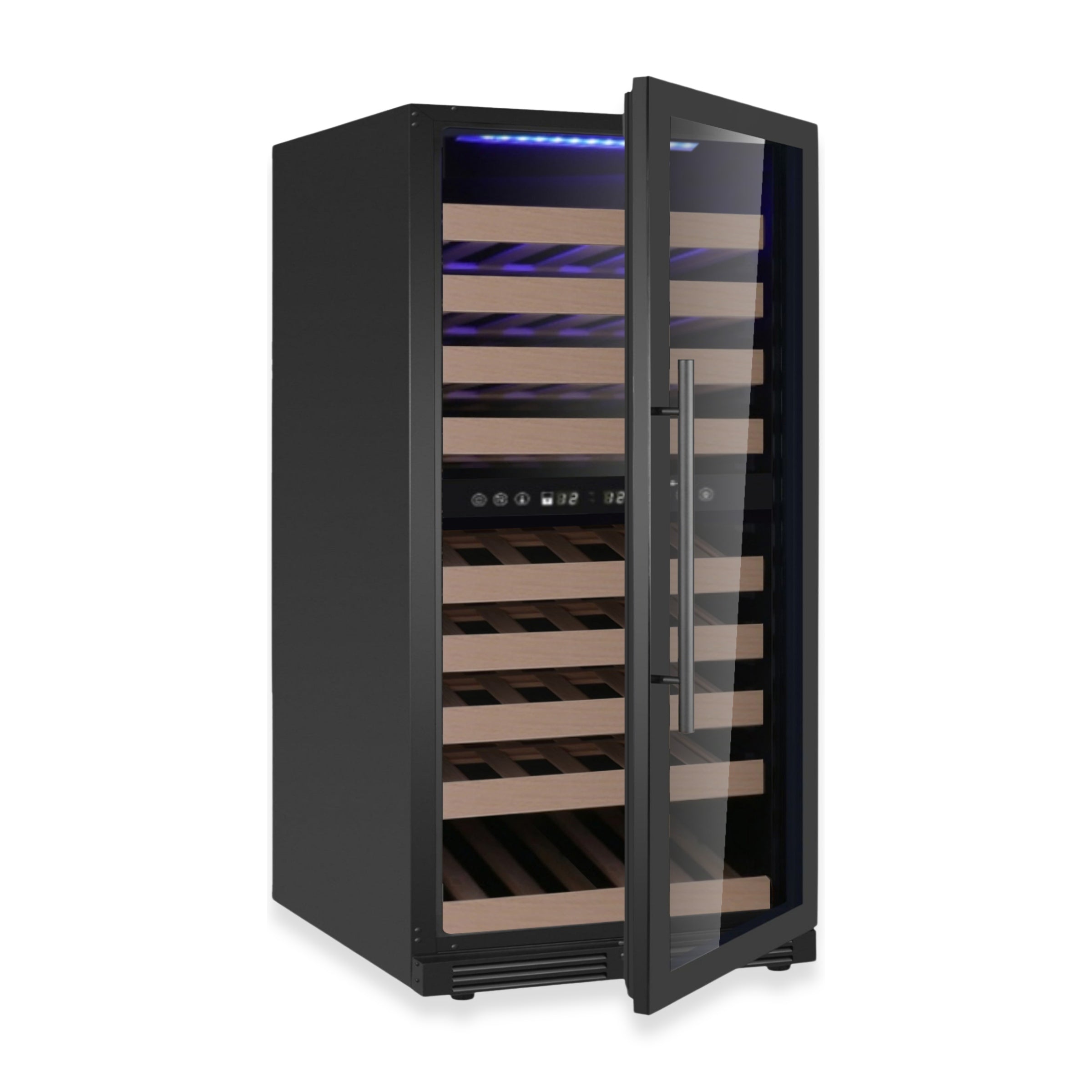 47-Inch Tall Dual Zone Wine Cooler with Low-E Glass Door