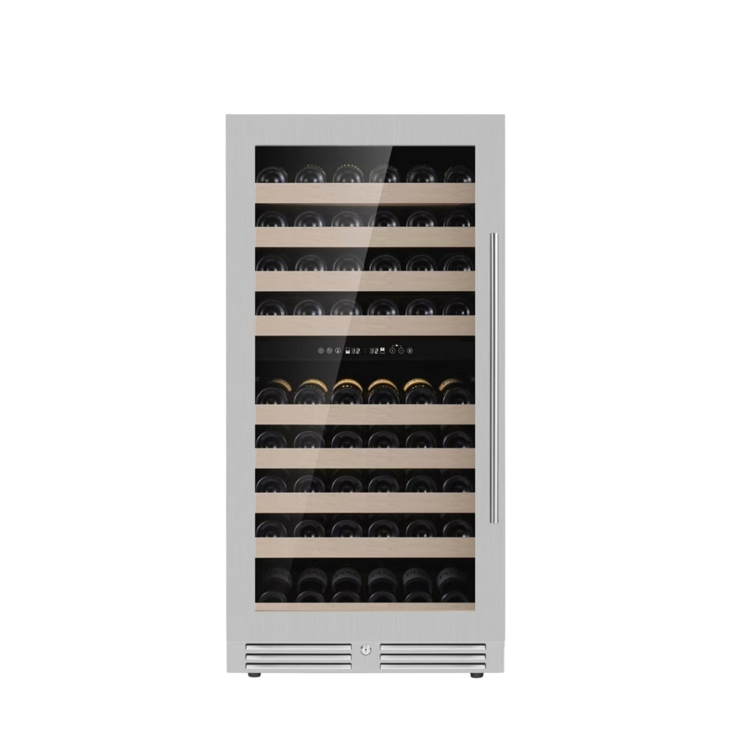 47-Inch Tall Dual Zone Wine Cooler with Low-E Glass Door