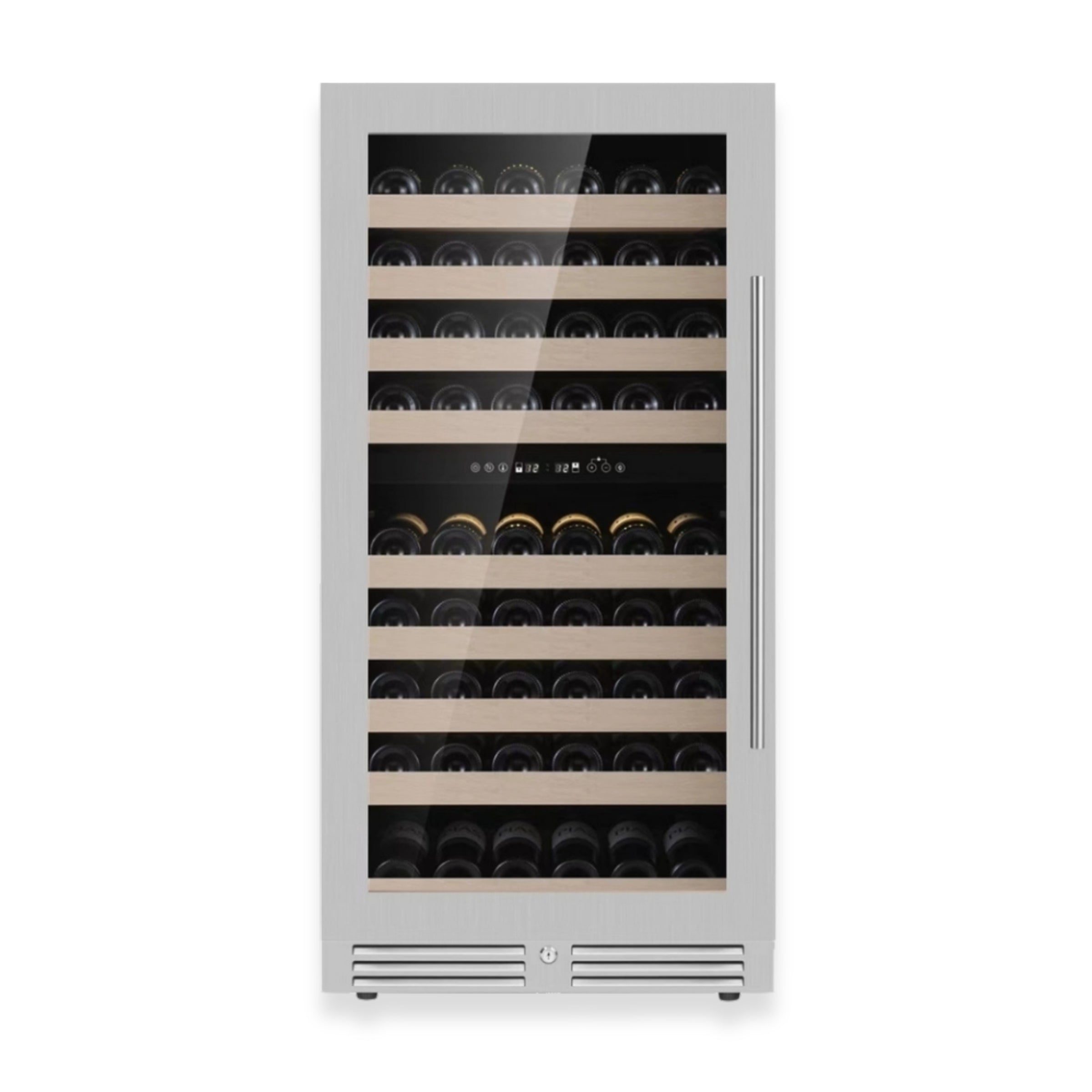 47-Inch Tall Dual Zone Wine Cooler with Low-E Glass Door