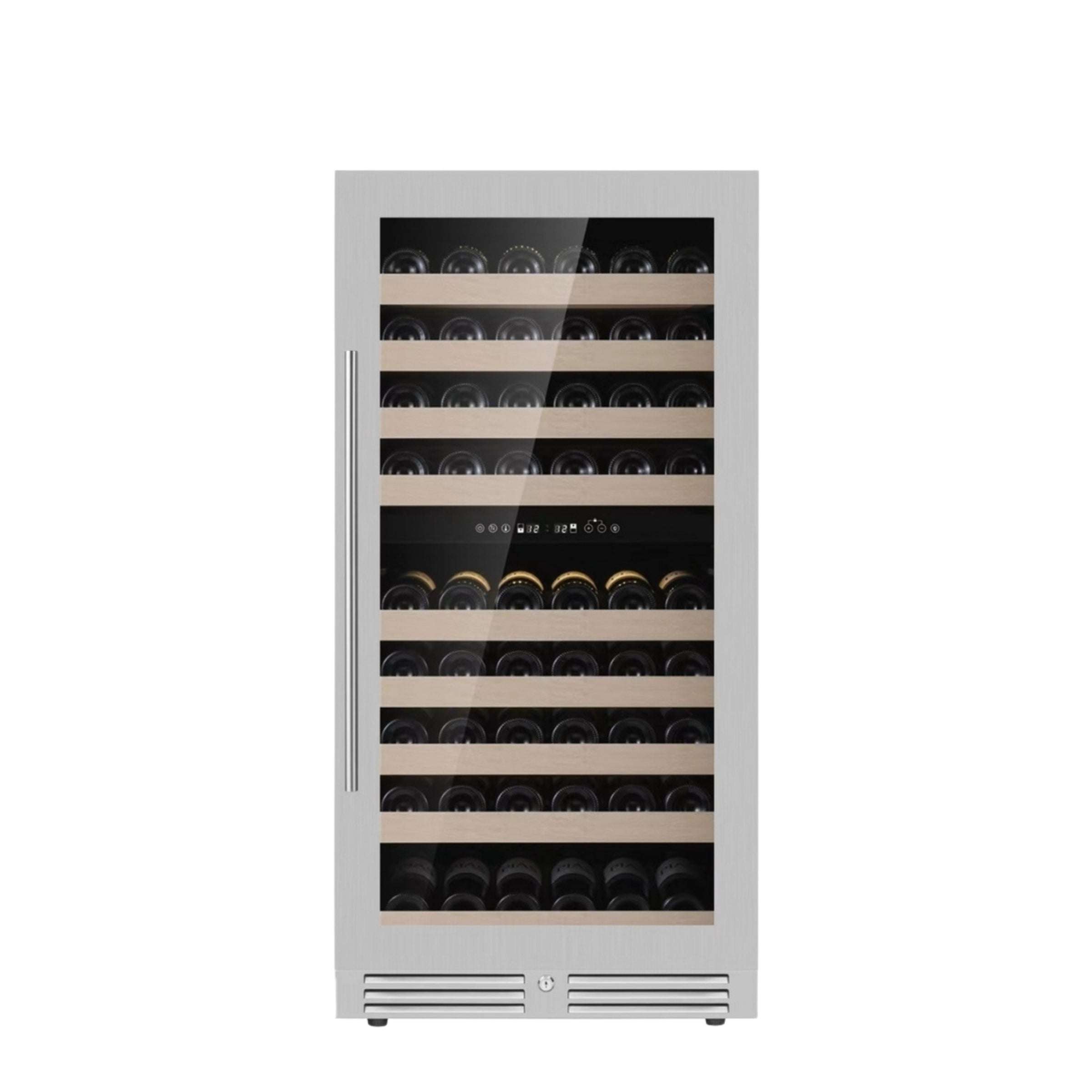 47-Inch Tall Dual Zone Wine Cooler with Low-E Glass Door