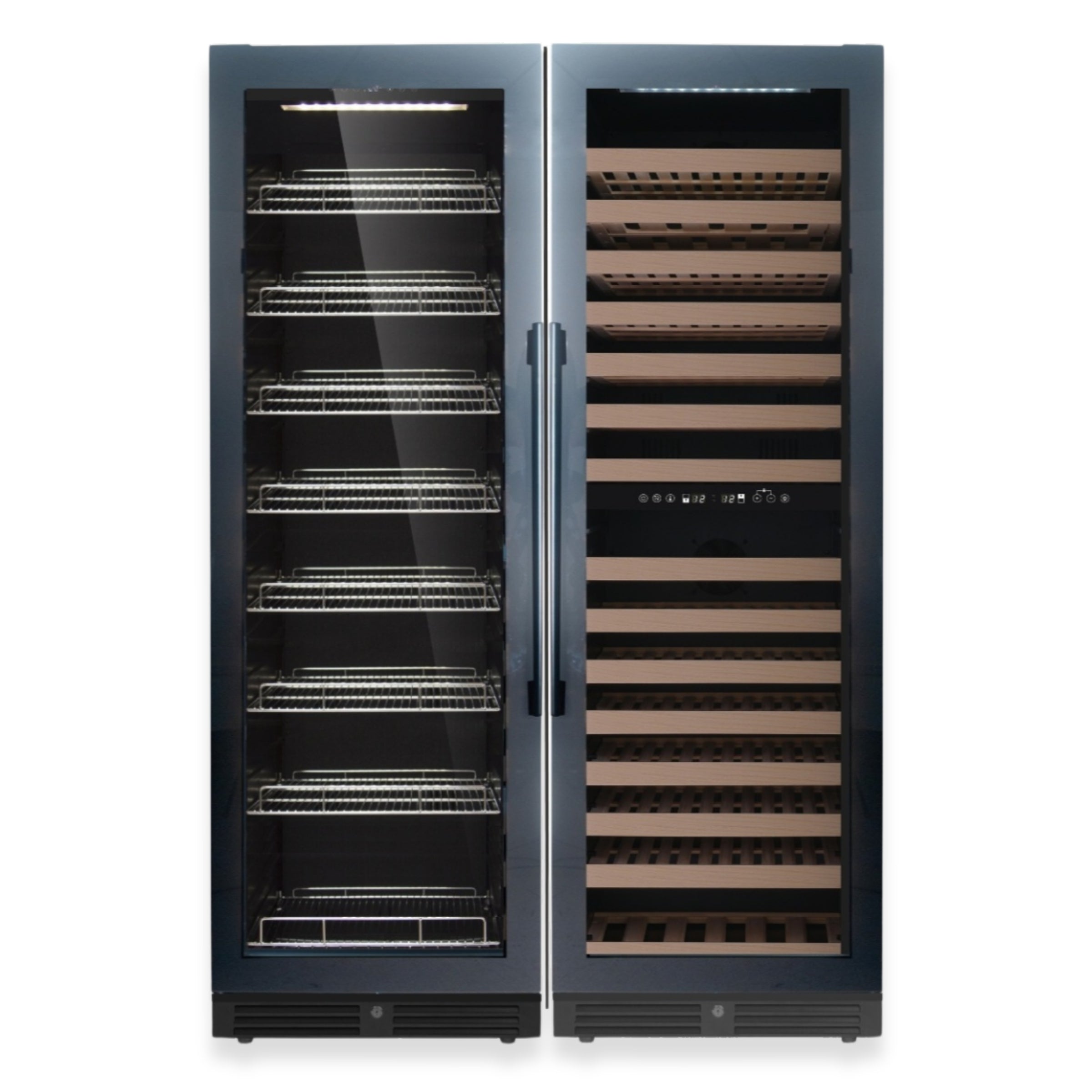 Upright Wine & Beverage cooler Combo With Triple Temp. Zones