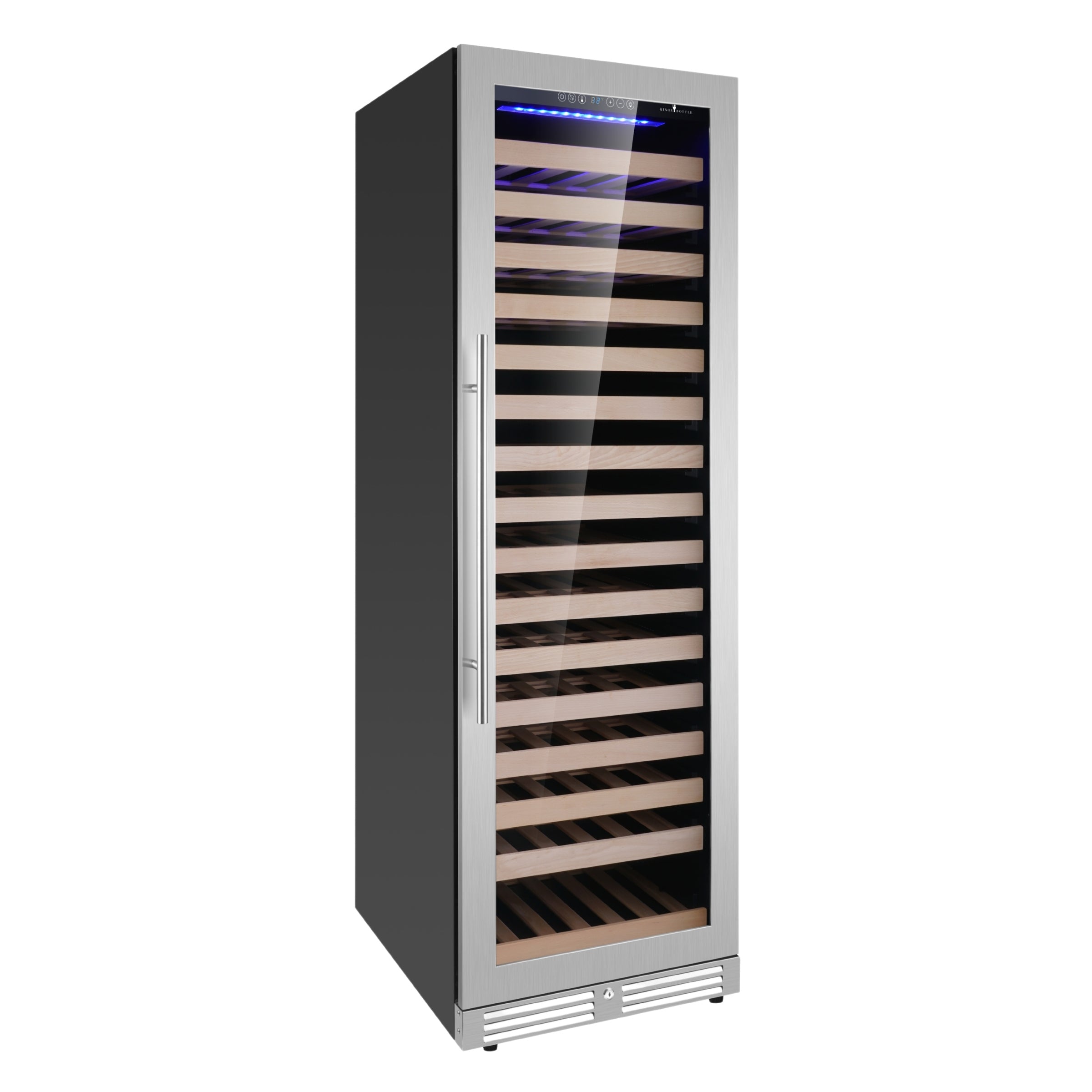 Upright Single Zone Large Wine Cooler With Low-E Glass Door