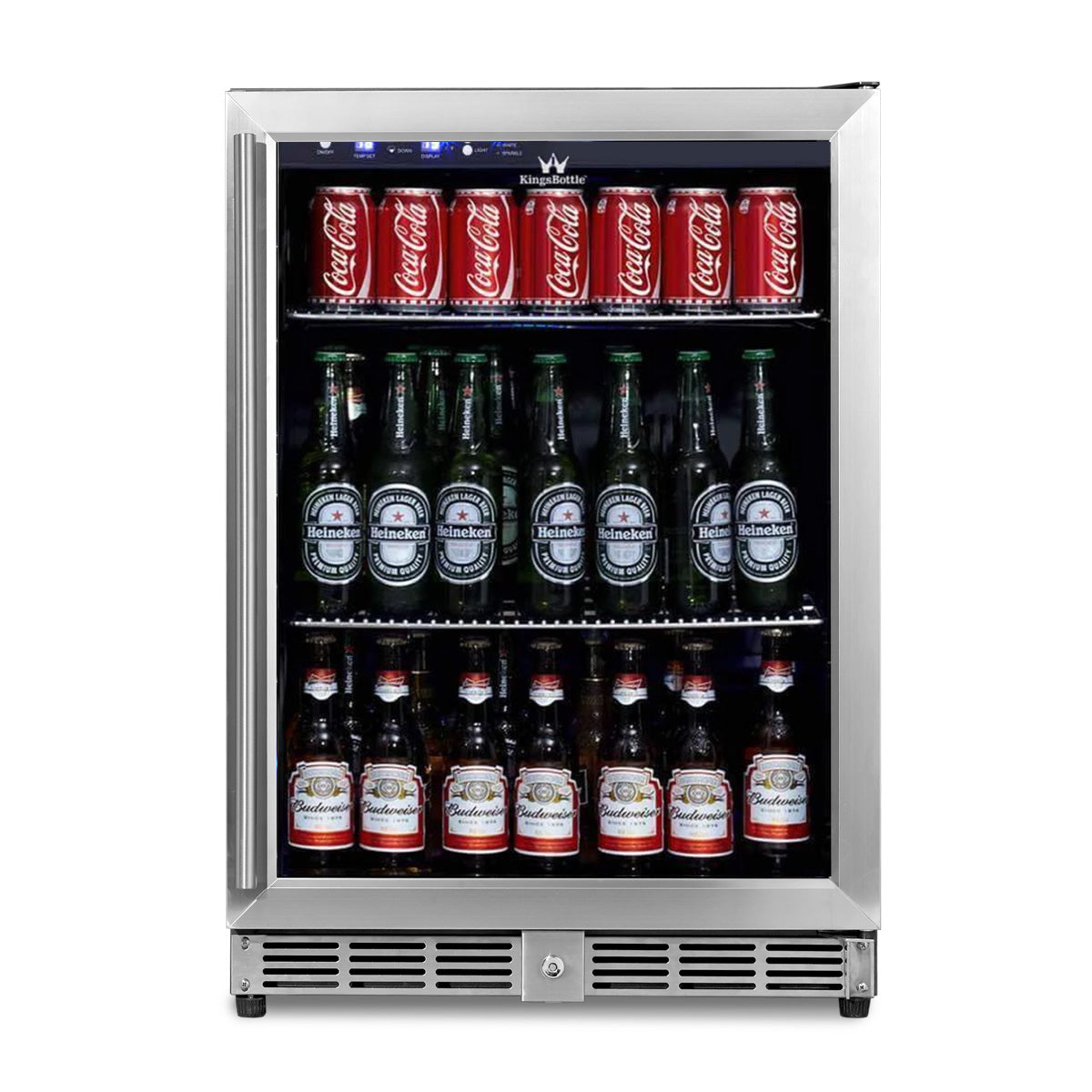 Buy 53 Solid 3-Door Beer Cooler, Fridge