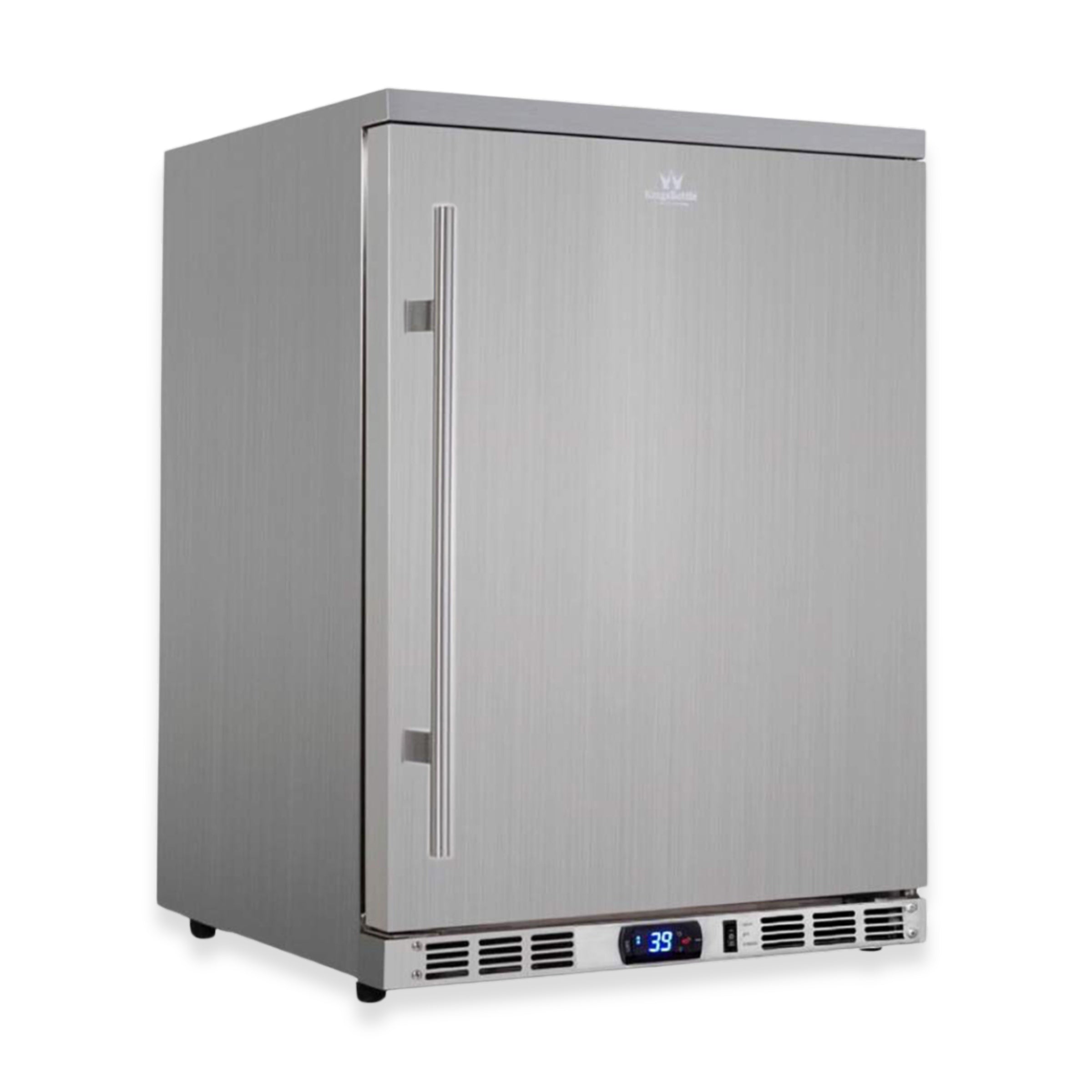 24-Inch Outdoor Beverage Refrigerator with Solid Stainless Steel Door