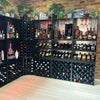 4 Column 24 Bottle Curved Corner Wine Cube