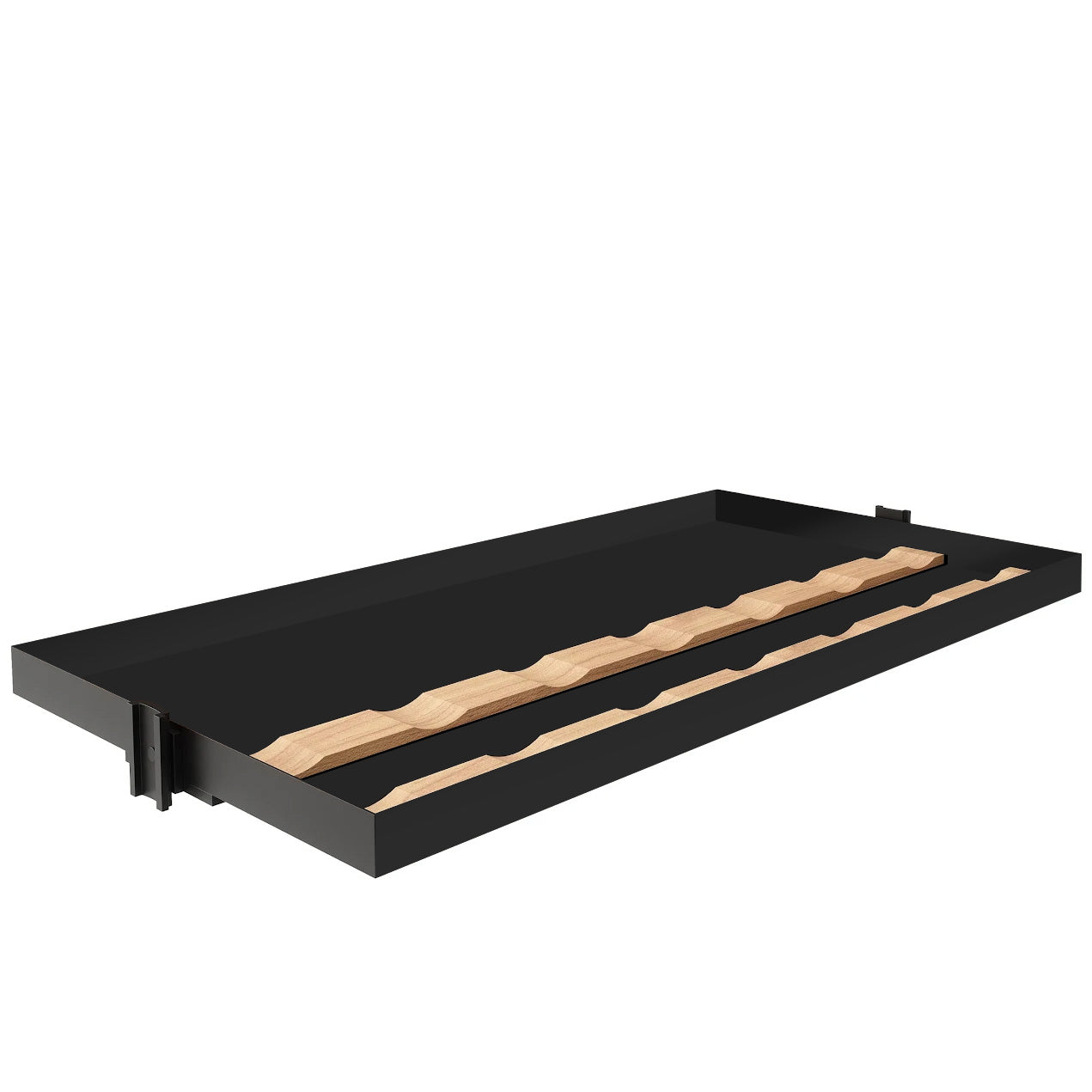 Display Shelf with Wooden Cradle