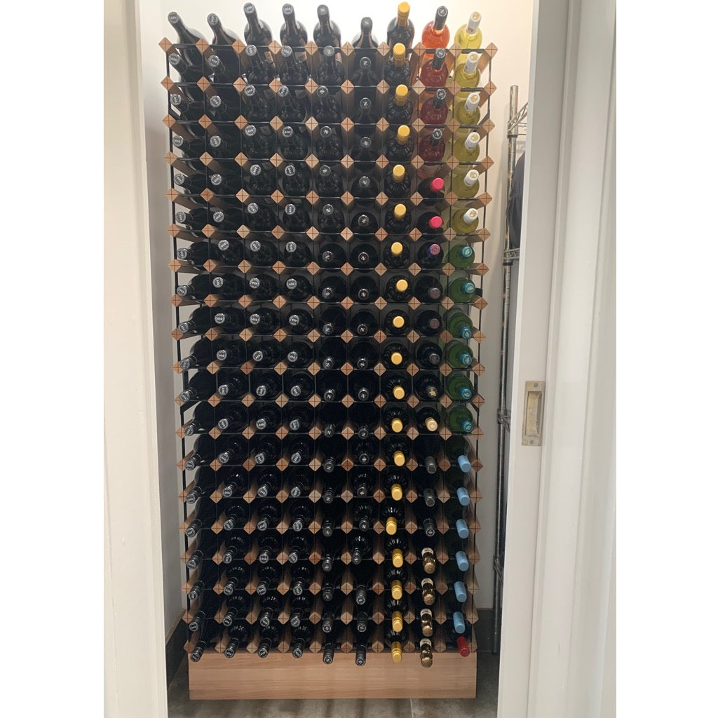 Custom Built Rustic hardwood Wine Rack | Pre-Assembled