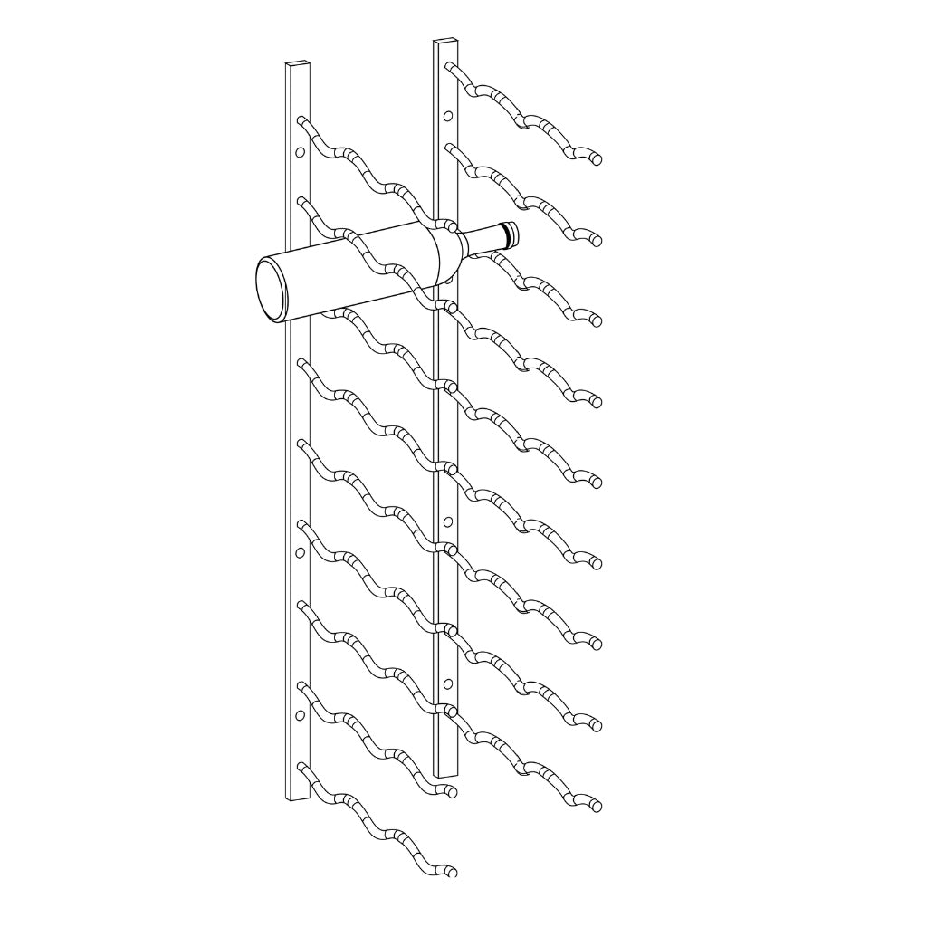 Wall Mounted Metal Wine Racks C-Type