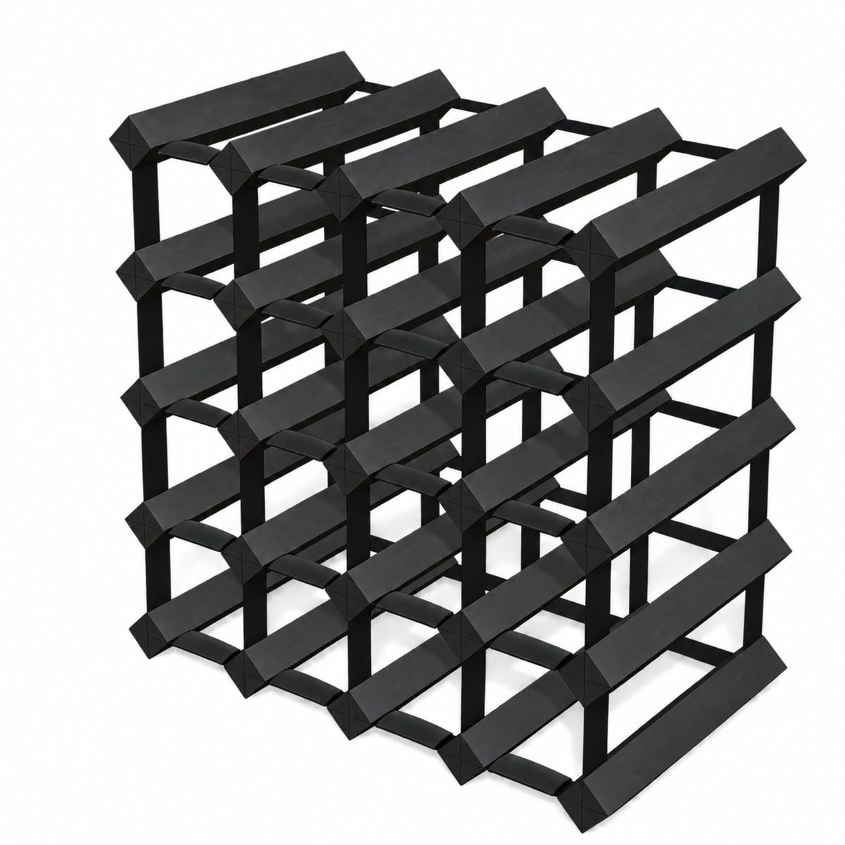 20-Bottle Timber Wine Rack | 4×4 Configuration