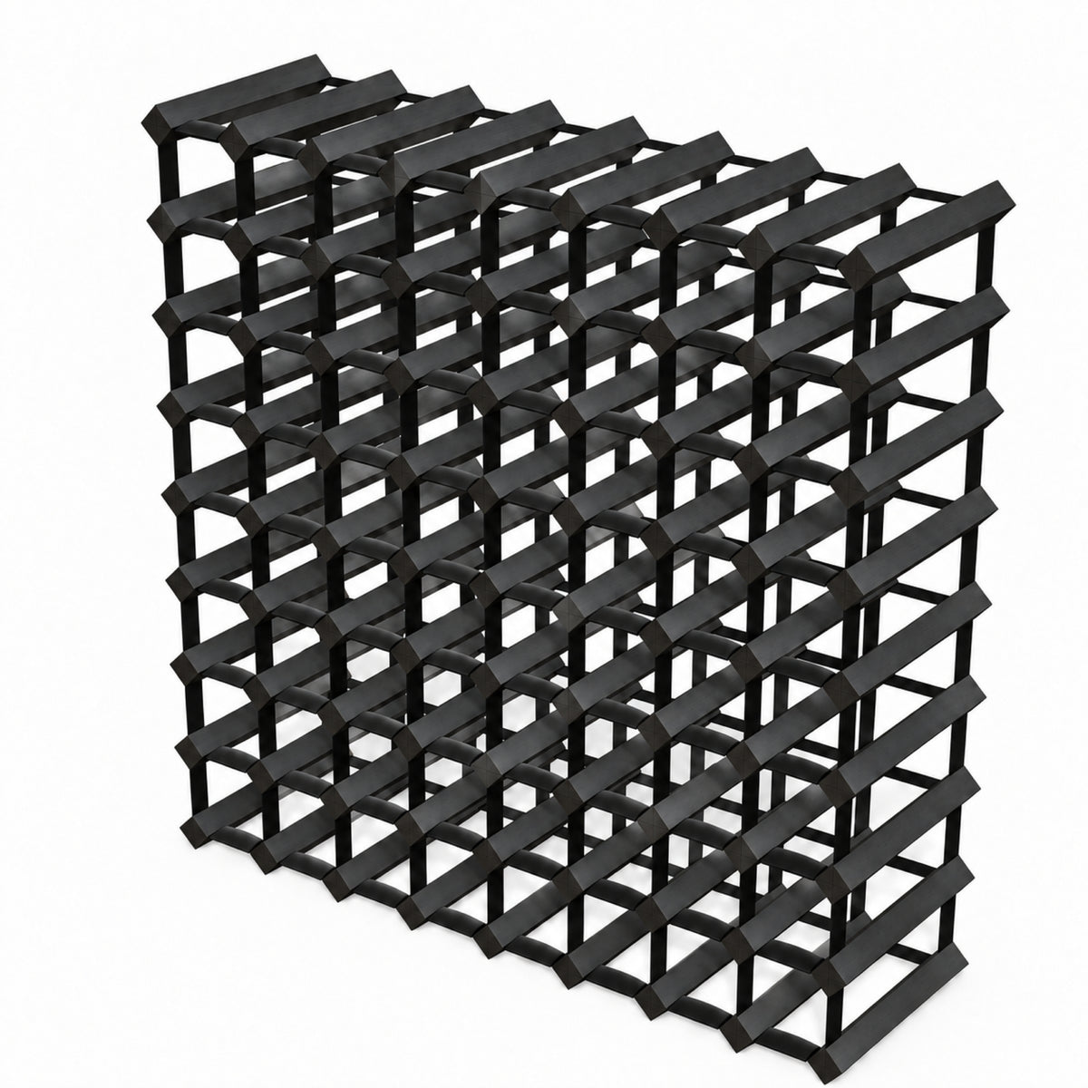 72-Bottle Timber Wine Rack | 8×8 Configuration