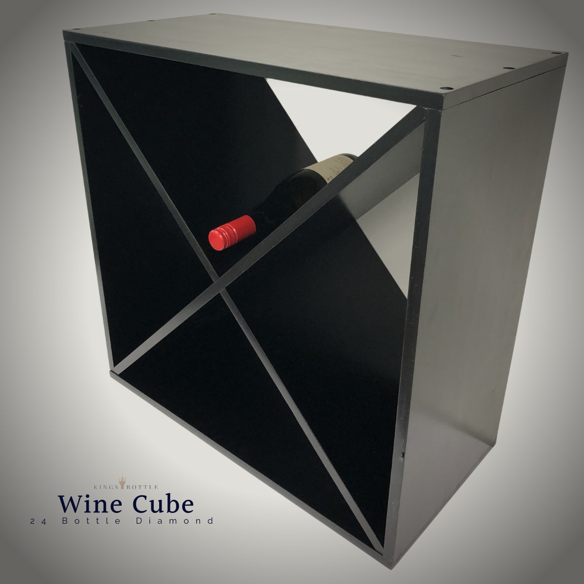 24 Bottle Compact Cross Wine Cube | 18mm Thick