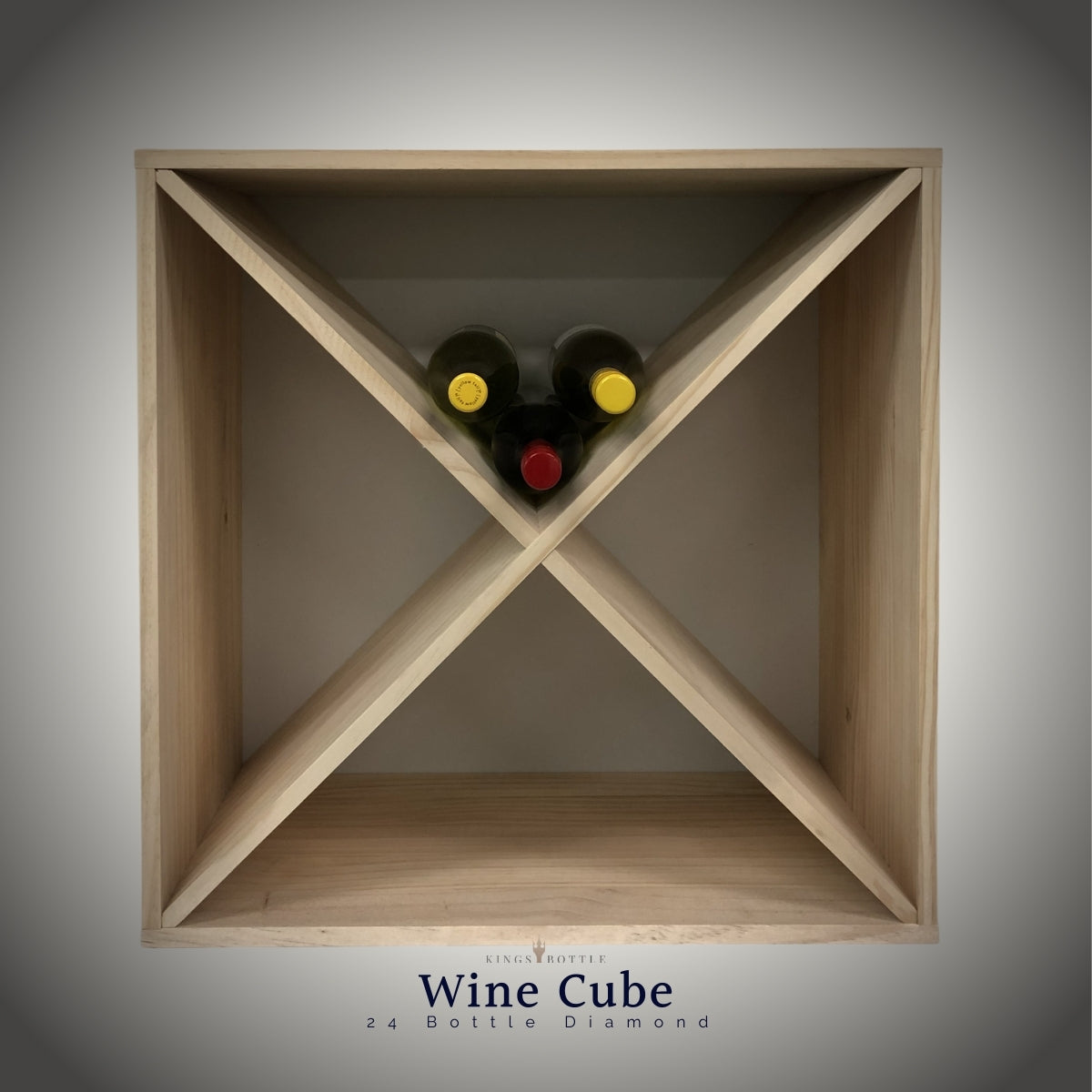 24 Bottle Compact Cross Wine Cube