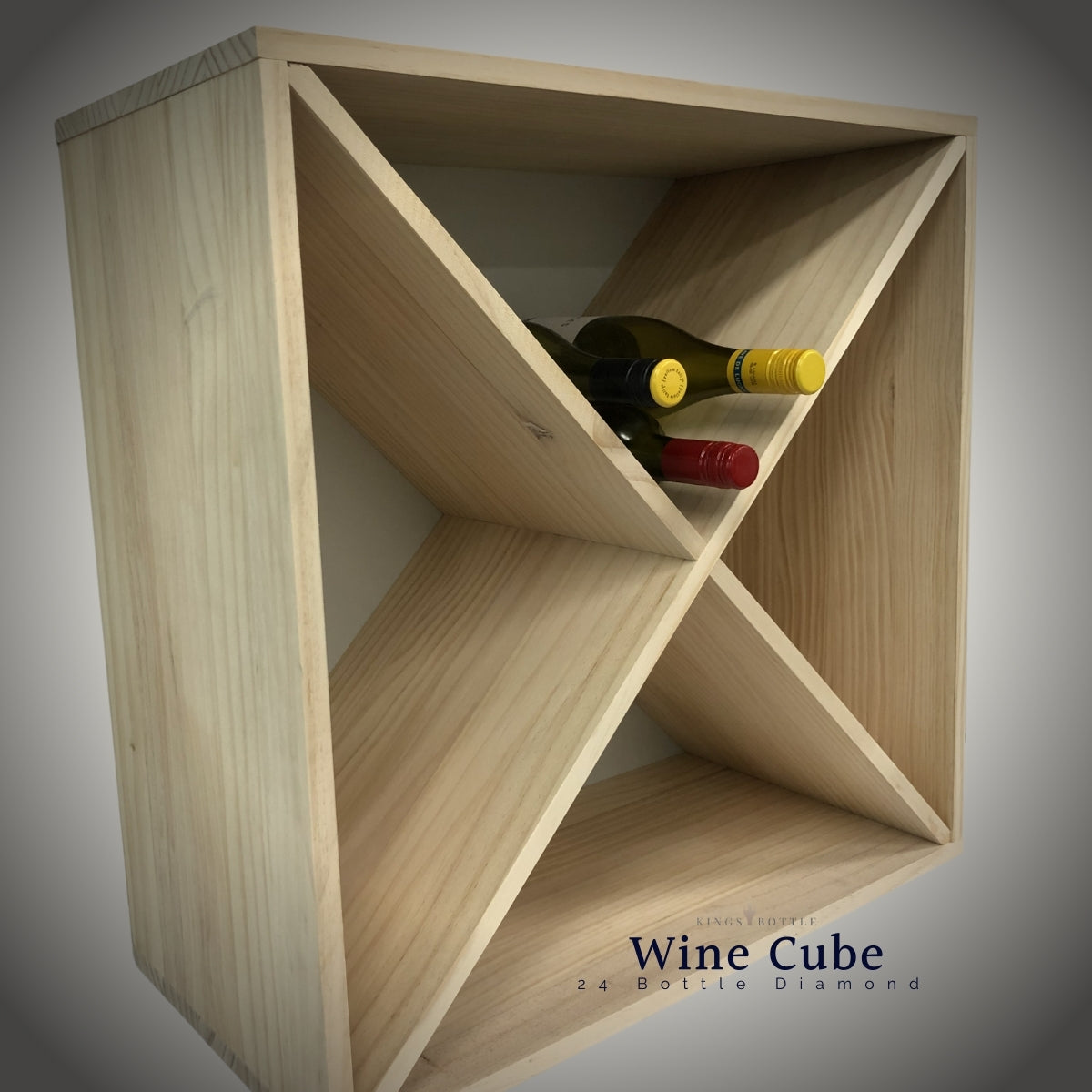 24 Bottle Compact Cross Wine Cube