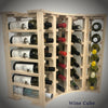 4 Column 24 Bottle Curved Corner Wine Cube