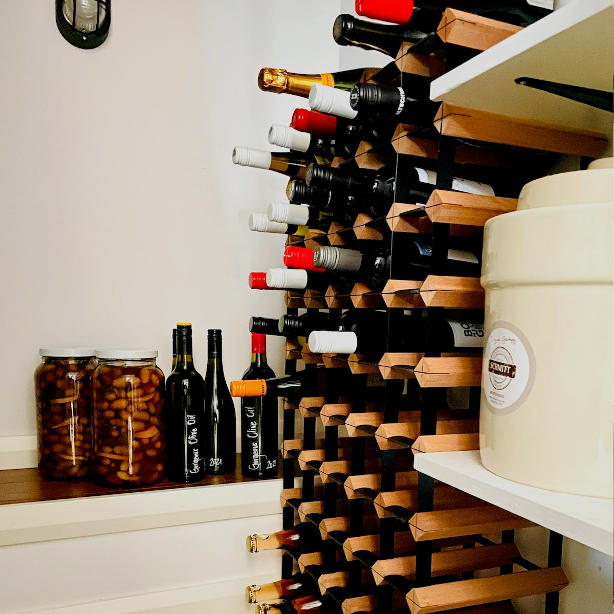 Custom Built Wine Rack | Rustic hardwood | Un-Assembled
