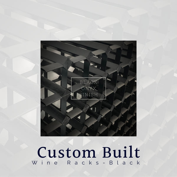 Custom Timber Wine Rack | Black Onyx