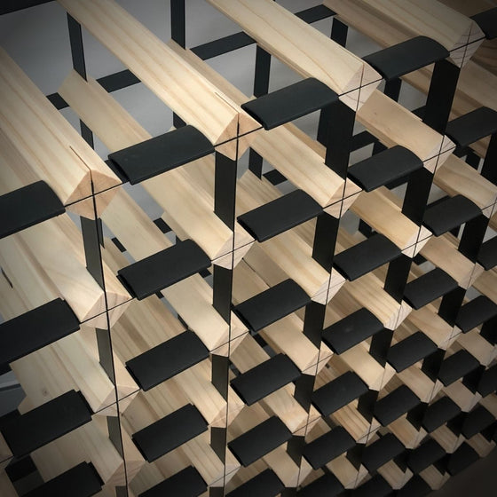 Custom Built Wine Rack | Natural Pine Finish