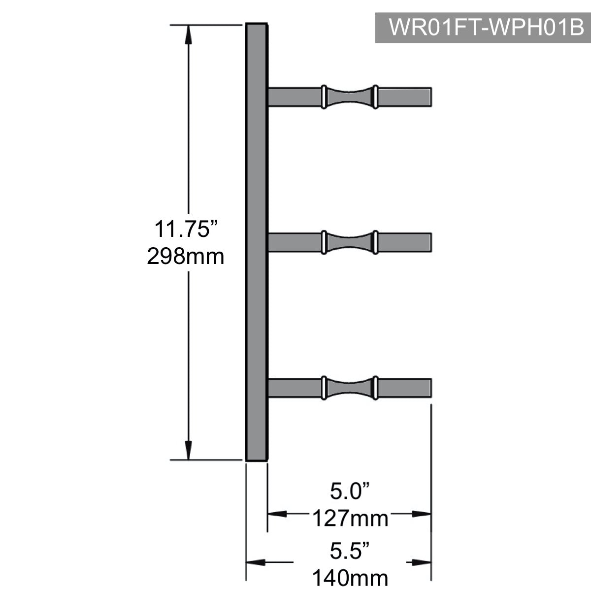 Wall Mounted Metal Rail Wine Racks