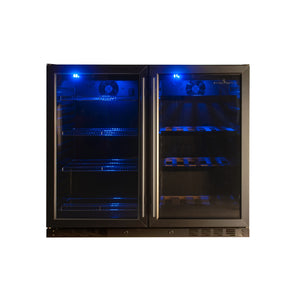 39 Inch Under Counter Wine And Beer Refrigerator Combo