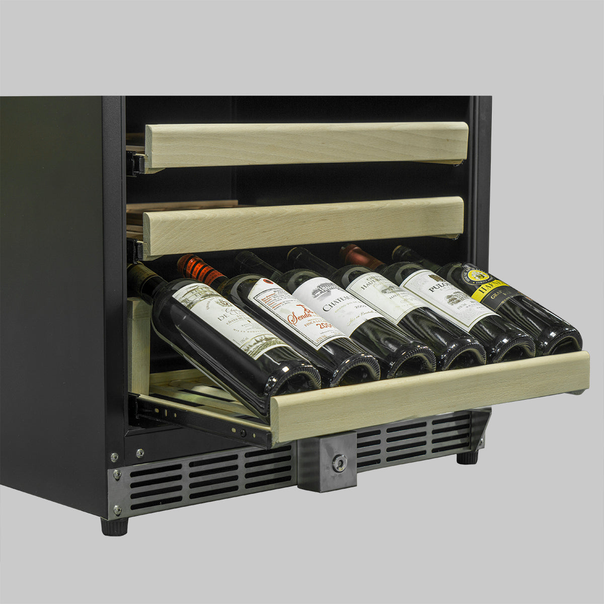 44 Bottles 24 Inch Under Counter Dual Zone Wine Cooler Drinks