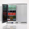 36 Inch Outdoor Beverage Refrigerator 2 Door For Home