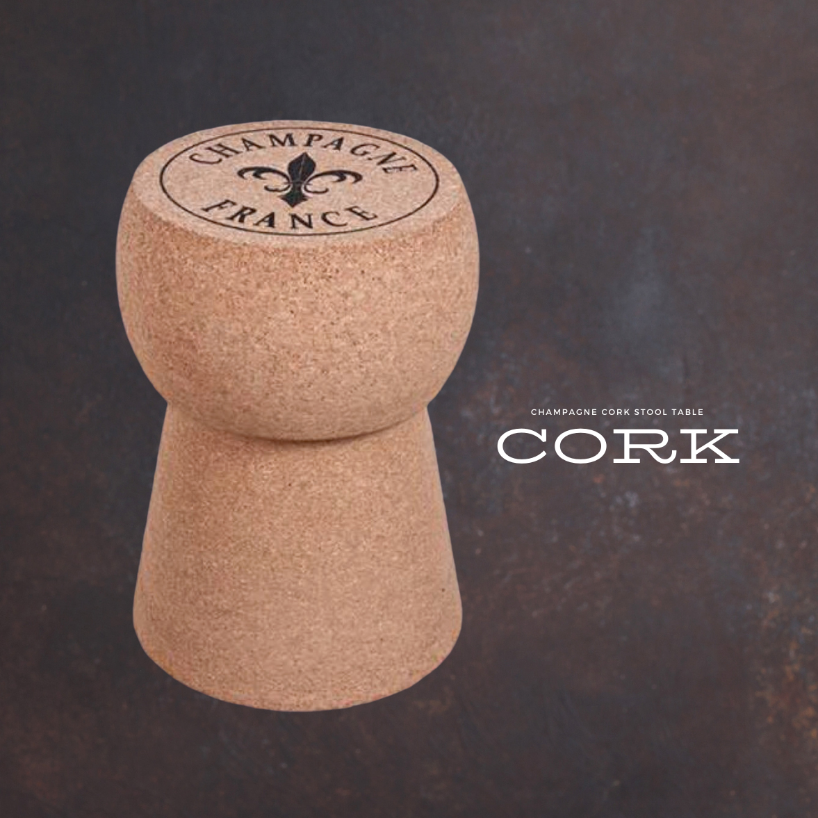 Champagne Cork Stool Cork Table