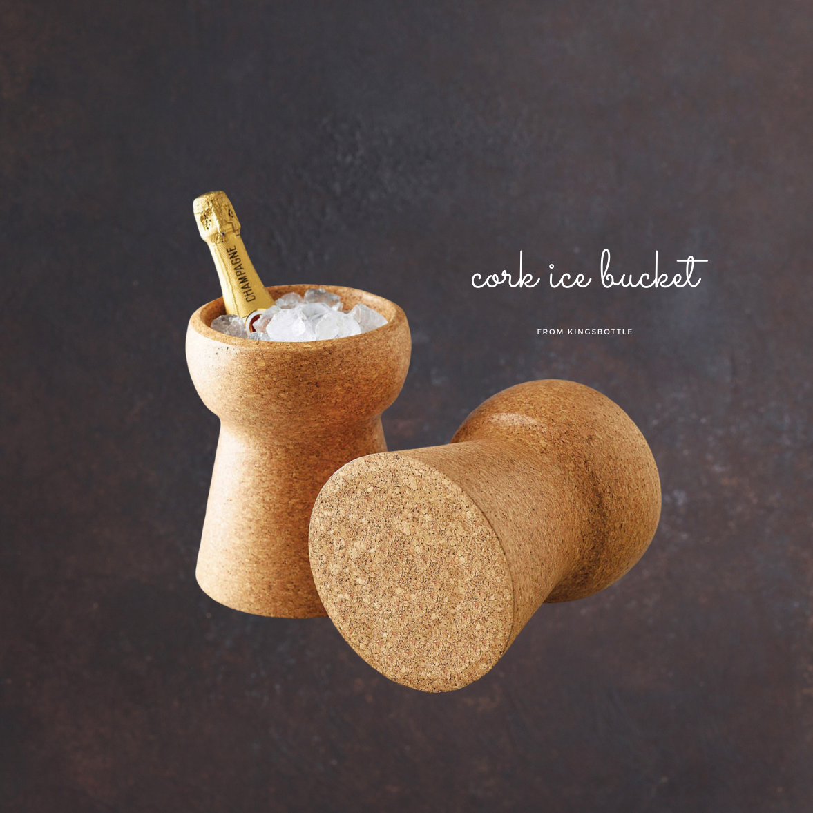 Creative champagne bucket - made of cork  Champagne corks, Champagne  cooler, Cork