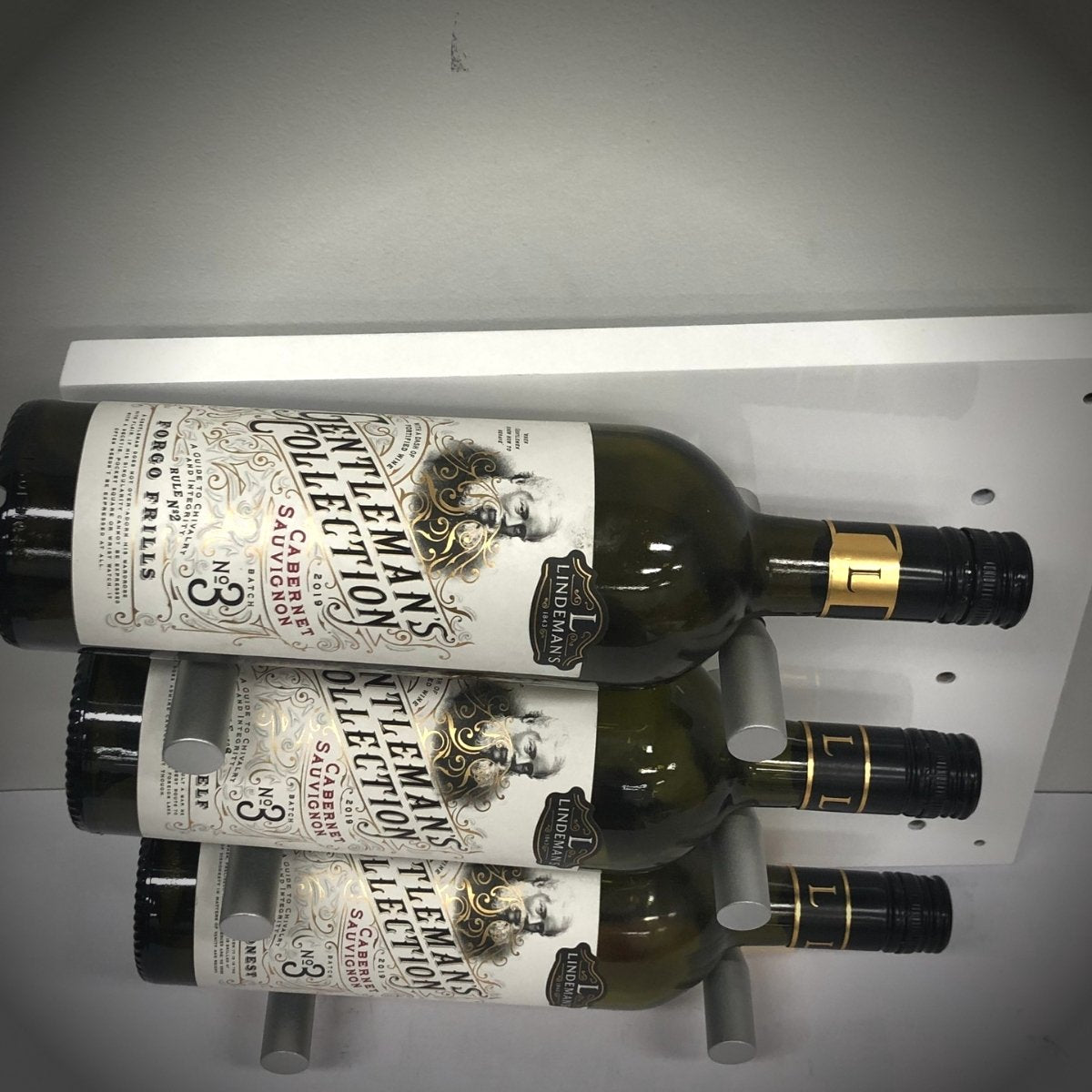 Wall Mounted Wine Peg Set | 1-Bottle Label-Forward Display