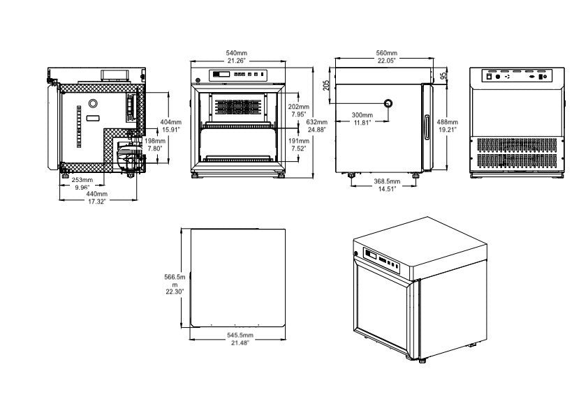 2°C to 8°C 55L Compact Medical Grade Pharmacy Refrigerator