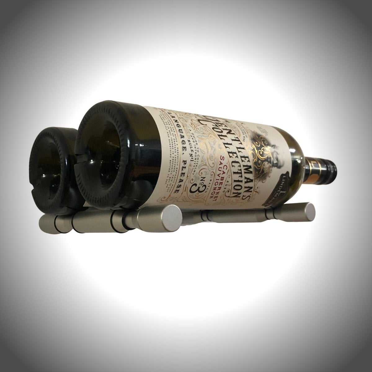 Wall Mounted Wine Peg Set | 2-Bottle Label-Forward Display