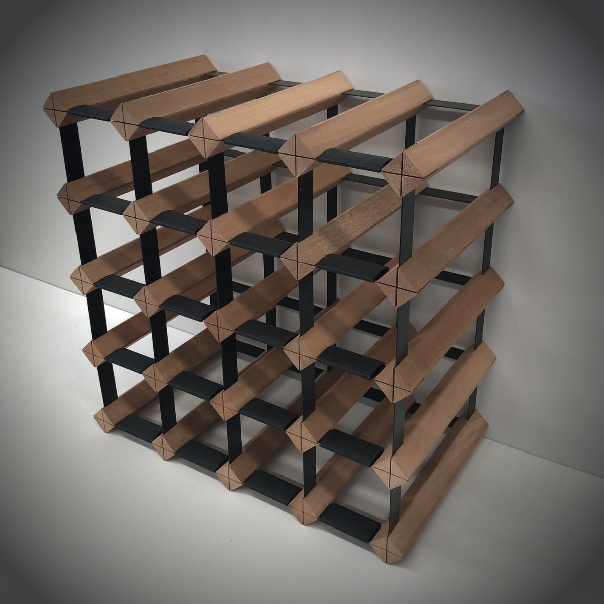 20 Bottle Timber Wine Rack | 4x4 Configuration