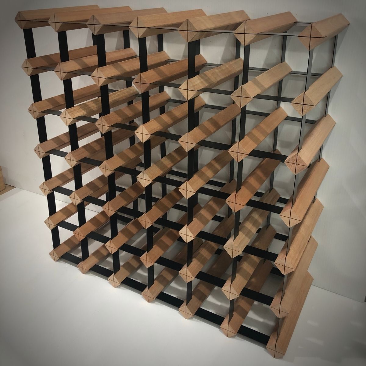 42 Bottle Timber Wine Rack | 6x6 Configuration