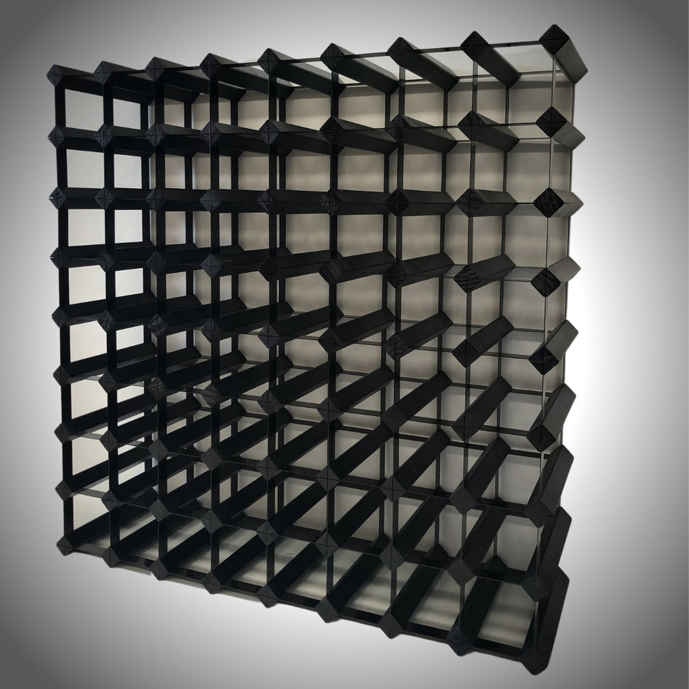 72 Bottle Timber Wine Rack 8x8 | KingsBottle