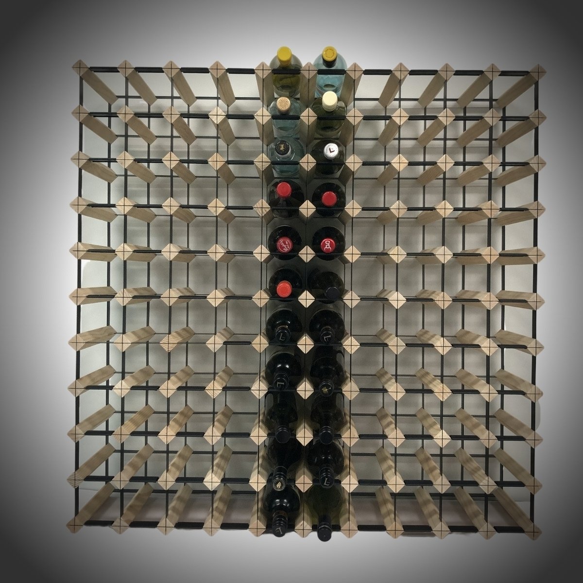 110 Bottle Timber Wine Rack | 10x10 Configuration