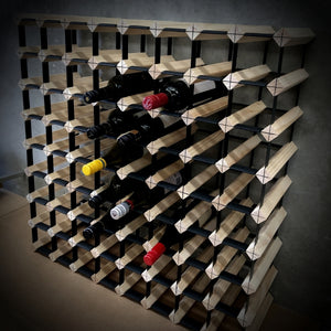 72 Bottle Timber Wine Rack | 8x8 Configuration