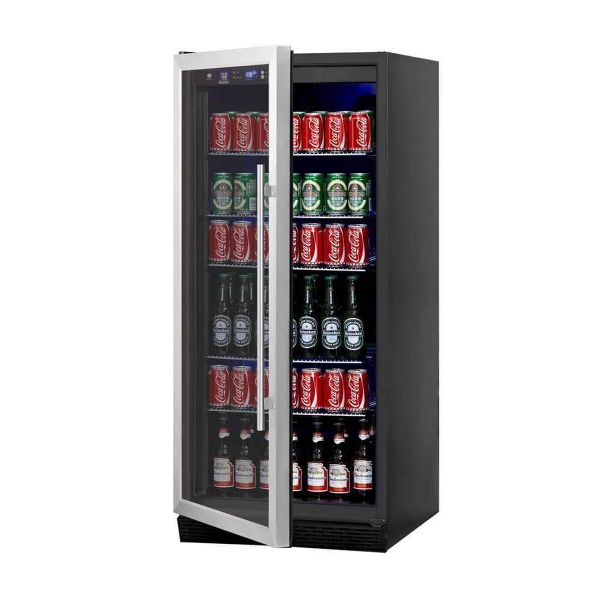 27-Quart Stainless Steel Double Wall Beverage Cooler with Side Handles in  the Beverage Coolers department at